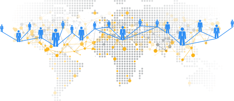 Map and clients